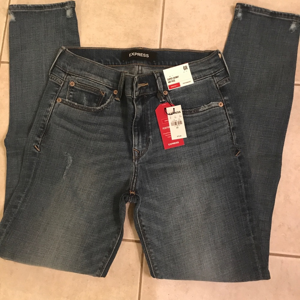 Express Super Skinny Midrise